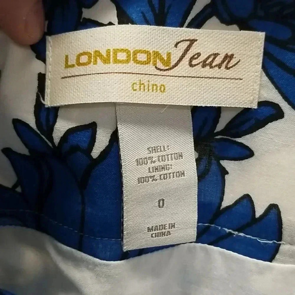 {LondonJean} Chino Floral Print Skirt - Picture 10 of 12